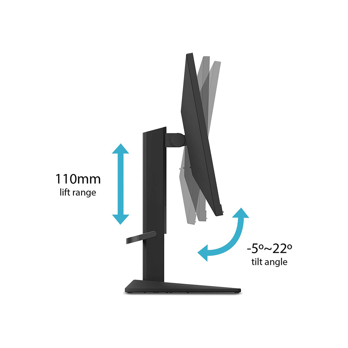 Lenovo 65FEGAC2UK G25-10(C19245FY0) 24.5 inches LED Gaming Monitor With Stand, Raven Black