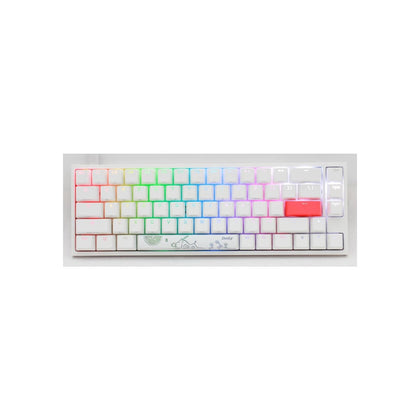 Ducky One 2 SF White RGB Mechanical Keyboard-Cherry Silent Red Switch