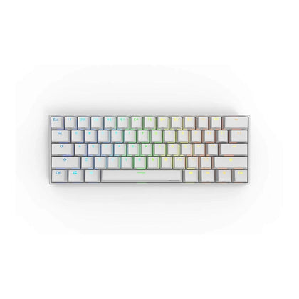 Obins Lab Anne Pro 2 لوحة مفاتيح بيضاء - Gateron White Switch