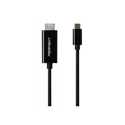 Perfekt Premium USB 3.1 Type-C to DisplayPort 2m - Black