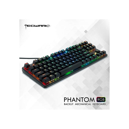 Tecware Phantom 87 Key Mechanical RGB Keyboard - Outemu Brown